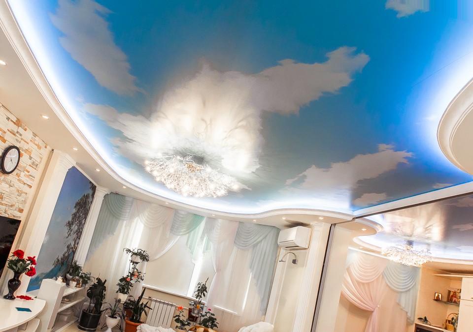 Заказать потолок с фотопечатью в г. Заозёрный
